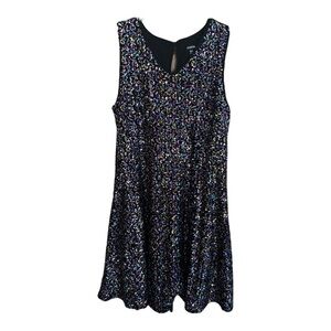 Zunie Girls Size 16 Multicolor Sequin Party Dress Wonderful Condition